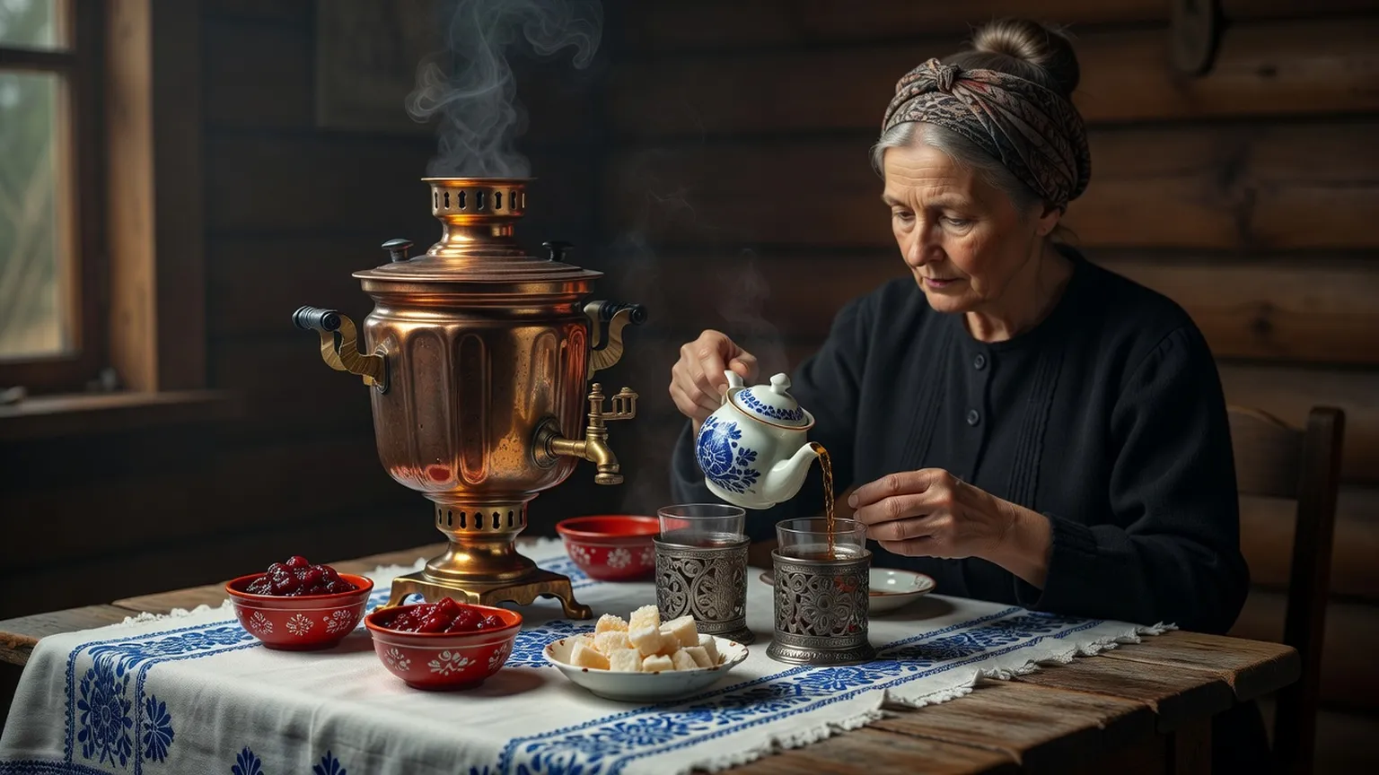 Le thé russe : l'art du service au samovar