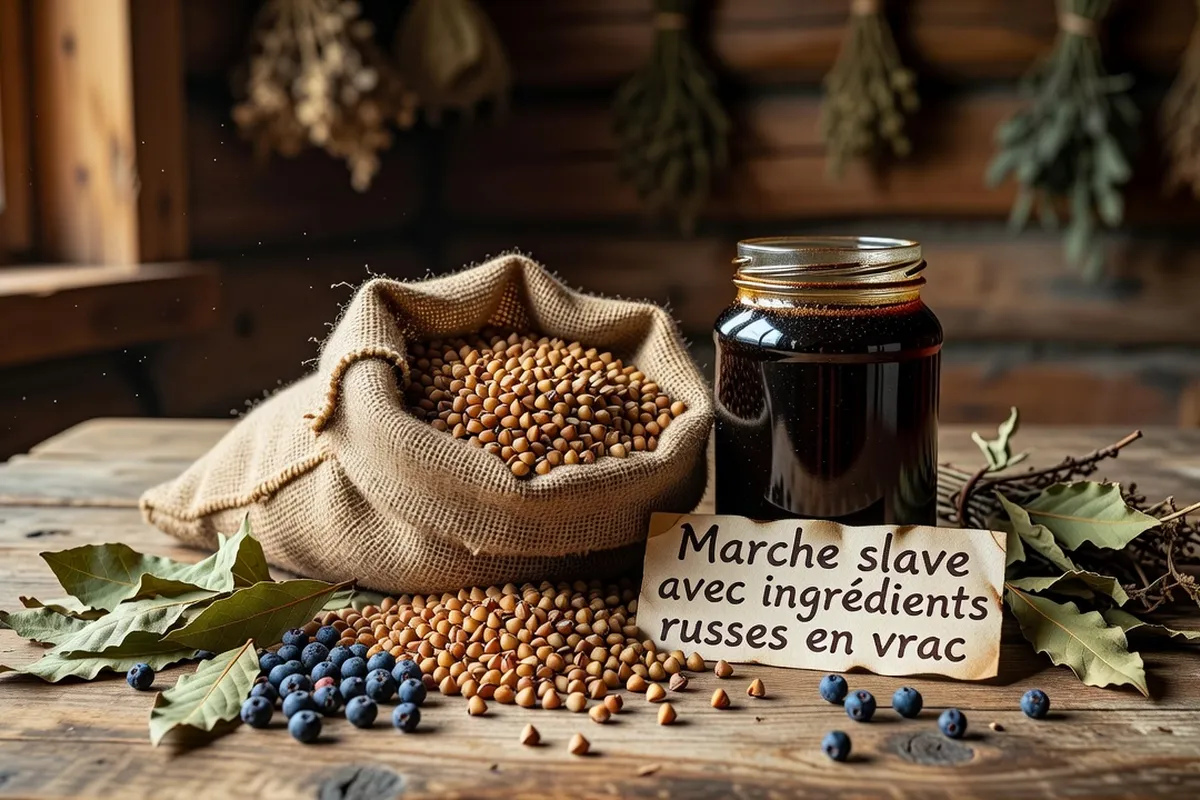 Marché aux ingrédients slaves russes