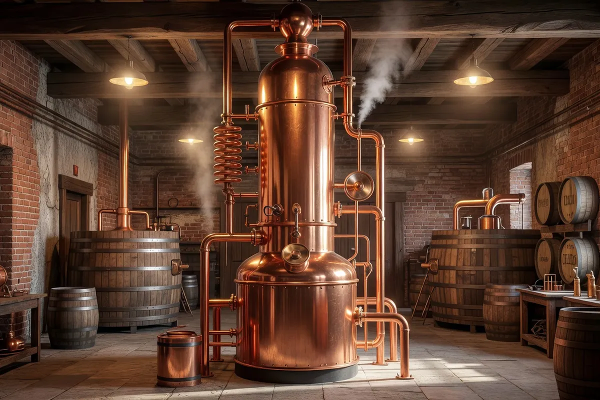 Alambic de distillation cuivre