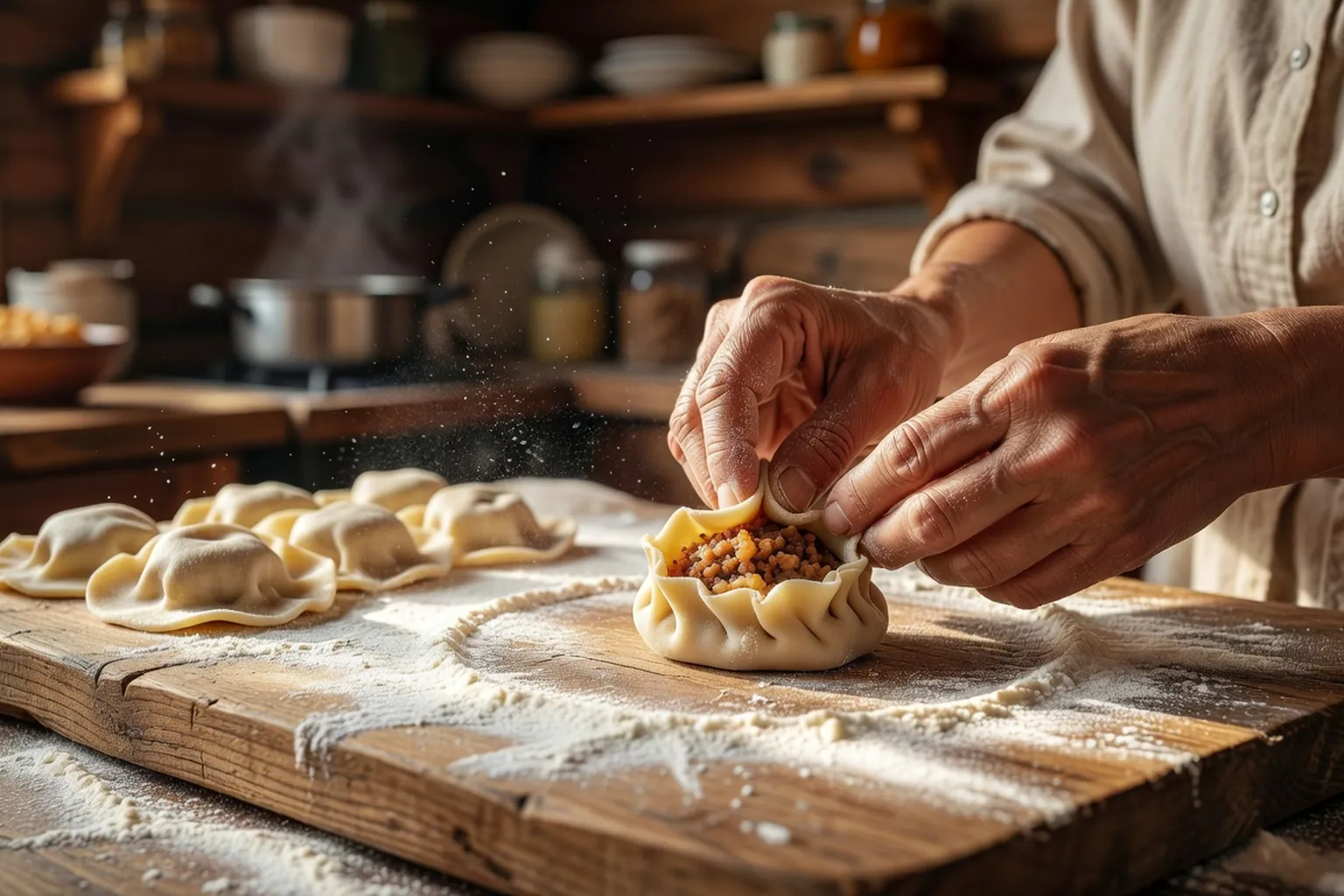 Pelmenis faits maison - illustration 1