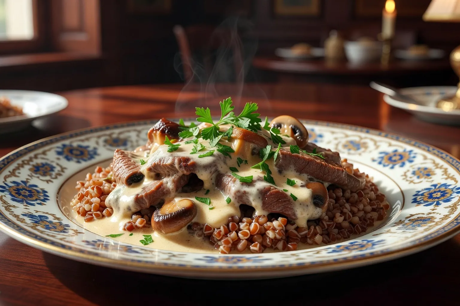 Boeuf Stroganov a la smetana : la vraie recette franco-russe du XIXe siecle