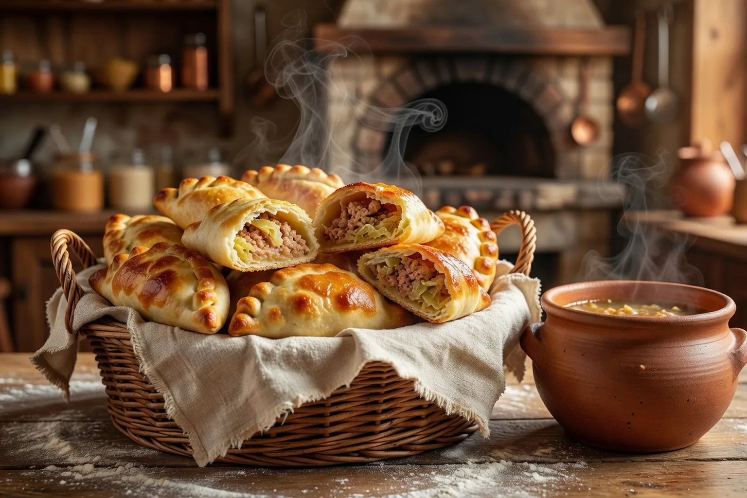 Pirojki viande-chou : les chaussons russes dores au four